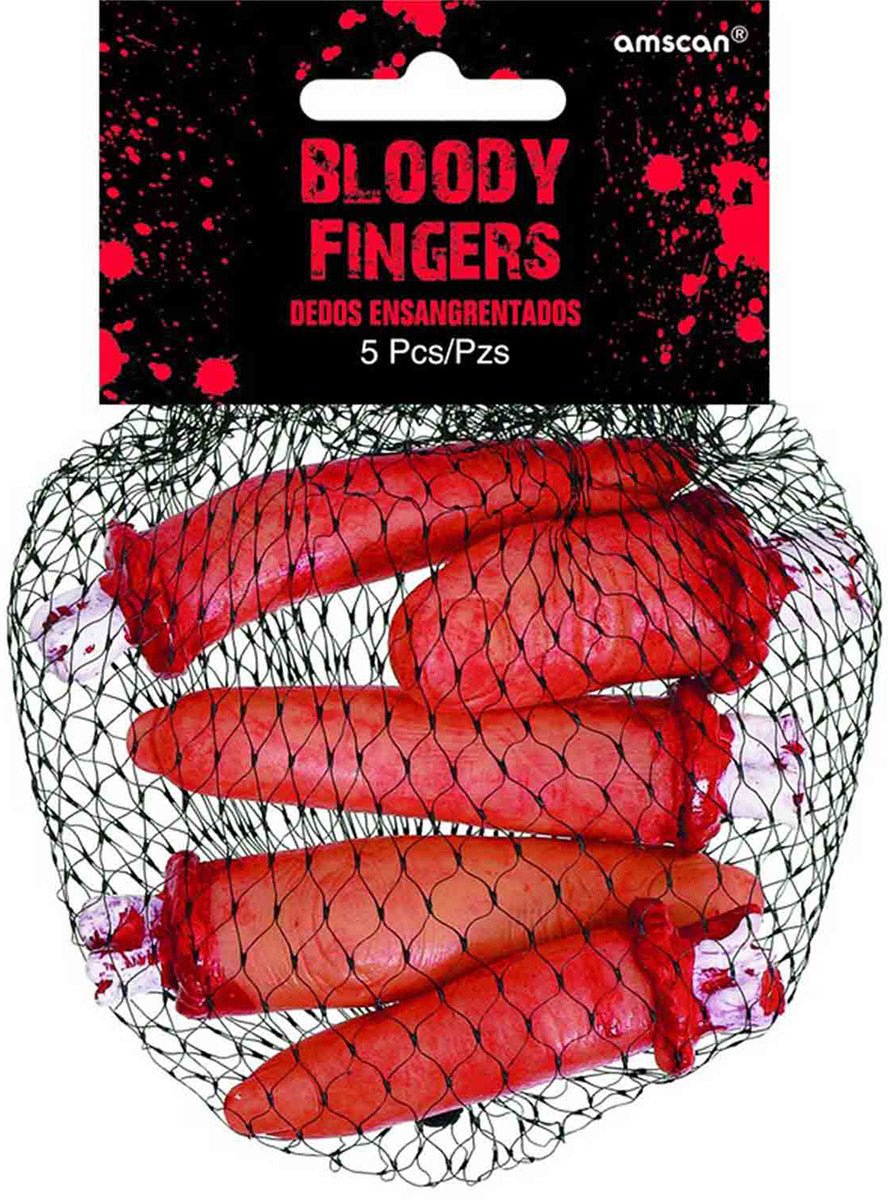 Pack of 5 Severed Fingers Halloween Decor - Main Image