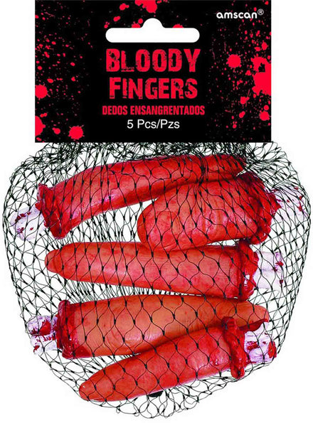 Pack of 5 Severed Fingers Halloween Decor - Main Image