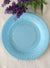 Image of Blue and Gold Polka Dot 12 Pack 18cm Paper Plates