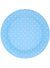 Image of Blue and White Polka Dot 12 Pack 23cm Paper Plates