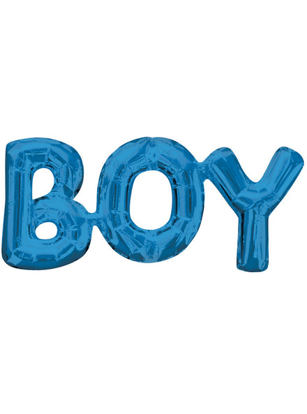 Blue Boy Air Fill Foil Balloon - Main Image