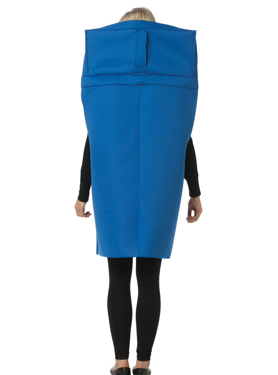 Blue Recycling Bin Novelty Adults Costume - Back Image