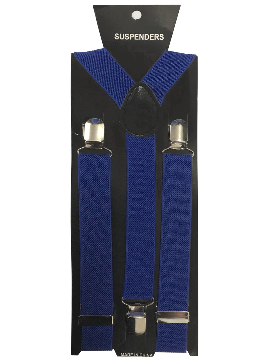 Image of Royal Blue Suspenders Costume Accessory Braces