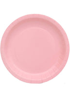 Image of Blush Pink 23cm 20 Pack Round Paper Plates