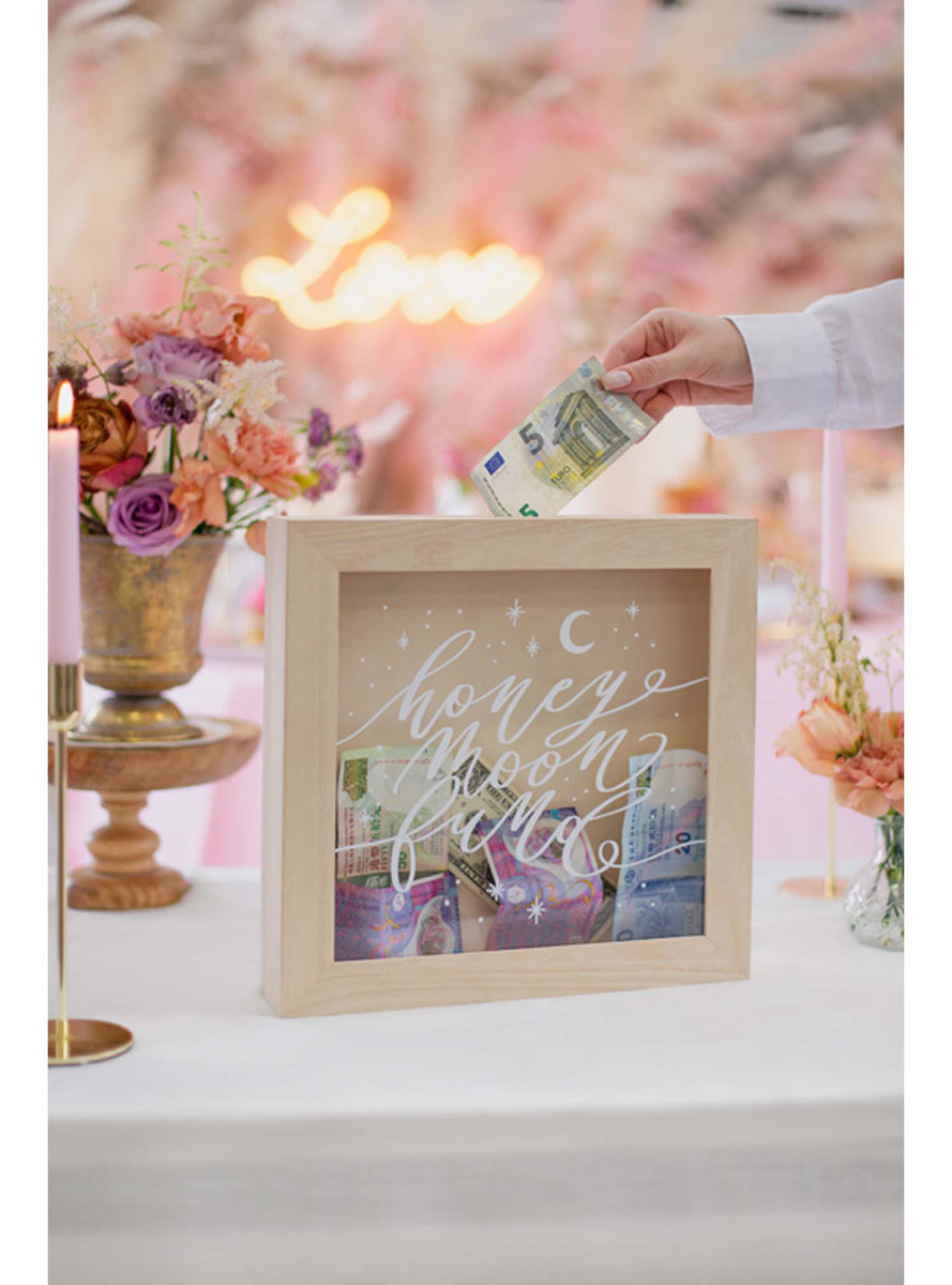 Boho Wedding 30cm Wishing Well Money Box — Lifestyle Image 1