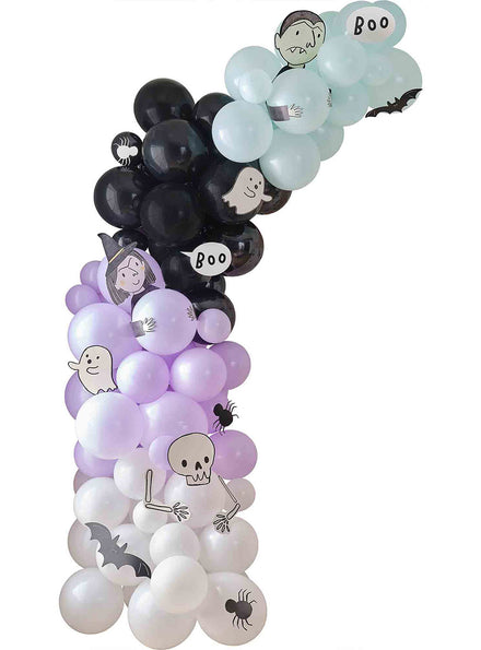 Halloween 70 Piece Boo Crew Balloon Arch - Main Image