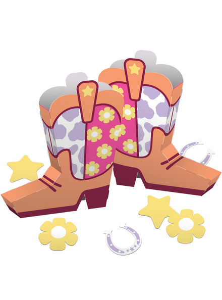 Boots and Bows Cowboy Party 2 Pack 3D Centerpieces – Main Image