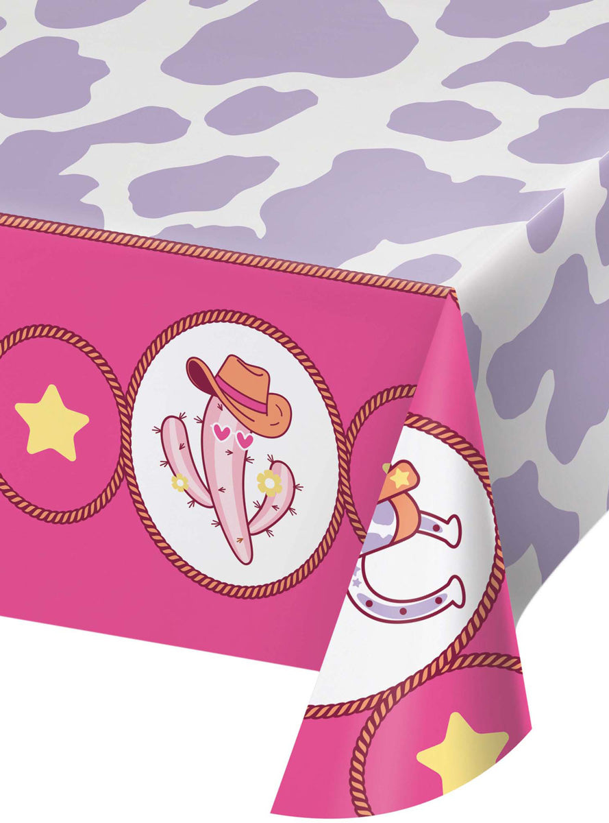 Boots and Bows Cowboy Party 244cm Table Cover – Main Image