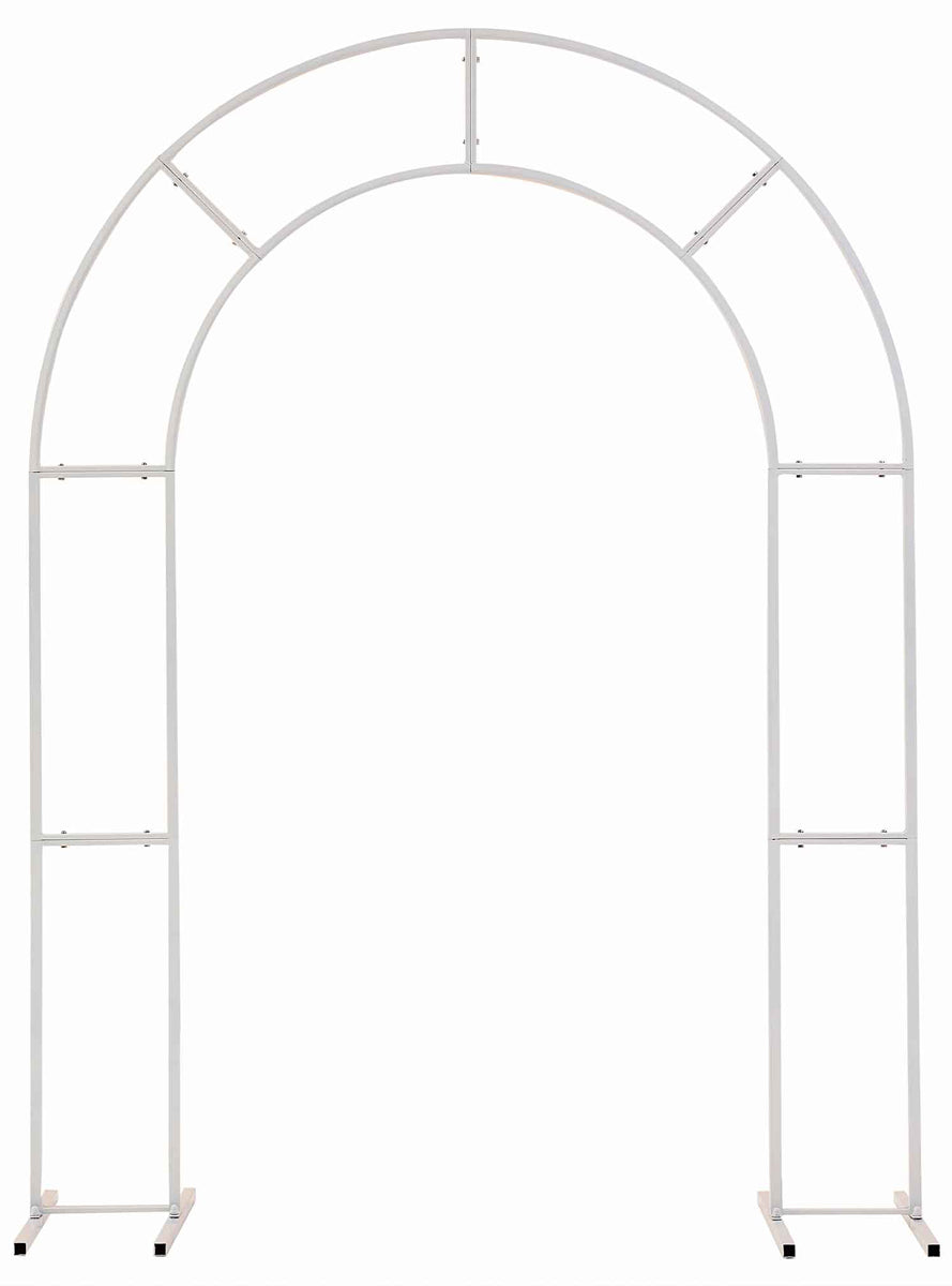 Botanical Wedding 2m High White Balloon Arch Frame - Main Image