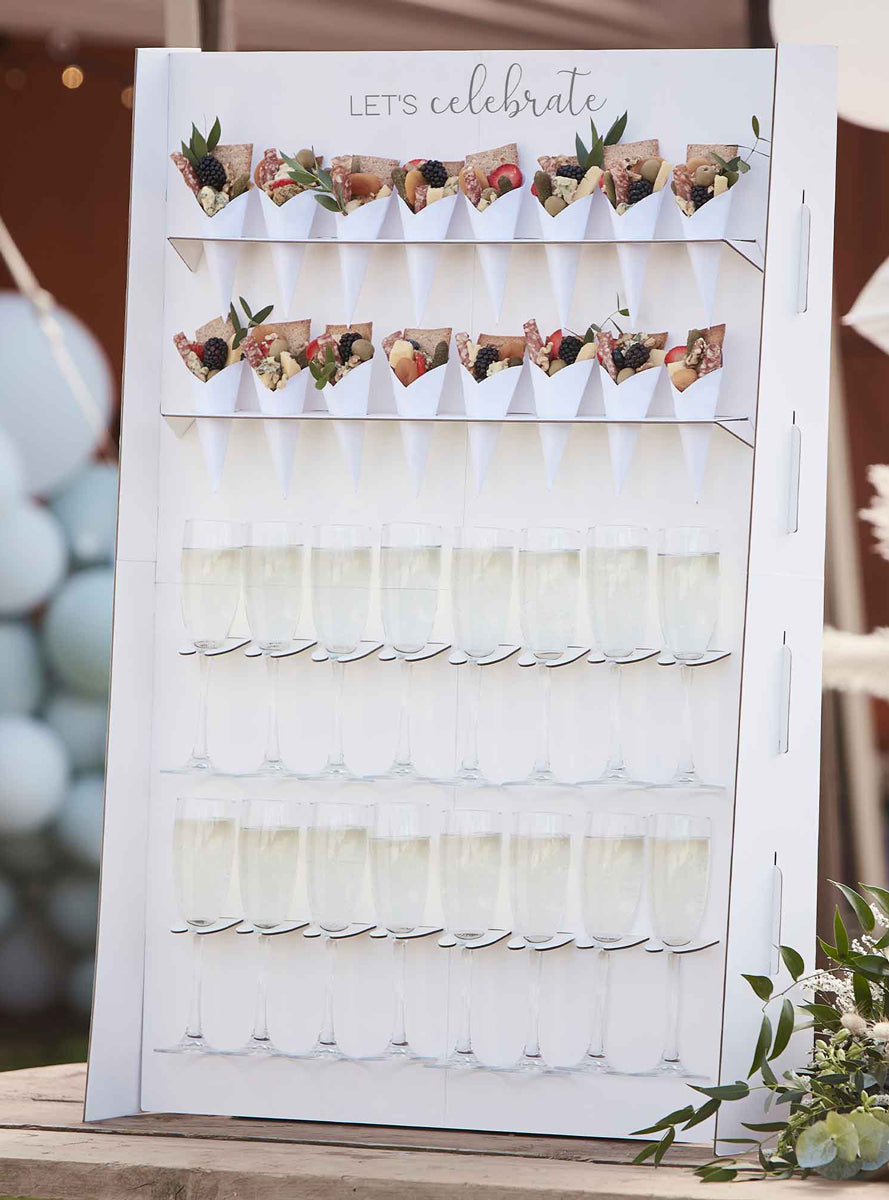 Botanical Wedding Canape Wall Grazing Stand - Lifestyle Image