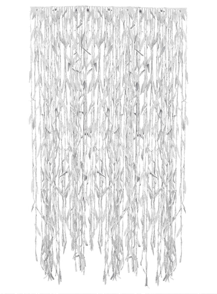 Botanical Wedding White Leaf Foliage Backdrop - Main Image
