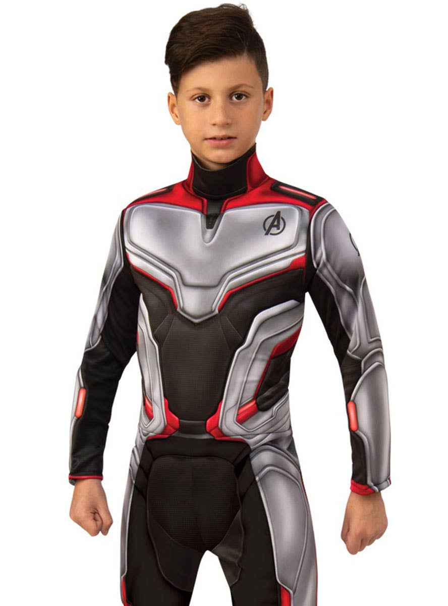 Deluxe Boys Avengers Endgame Team Suit Costume - Close Image