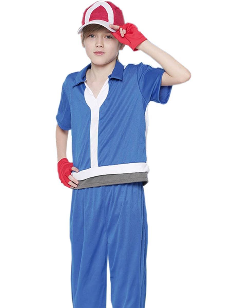 Image of Video Game Collector Boy's Ash Inspired Costume