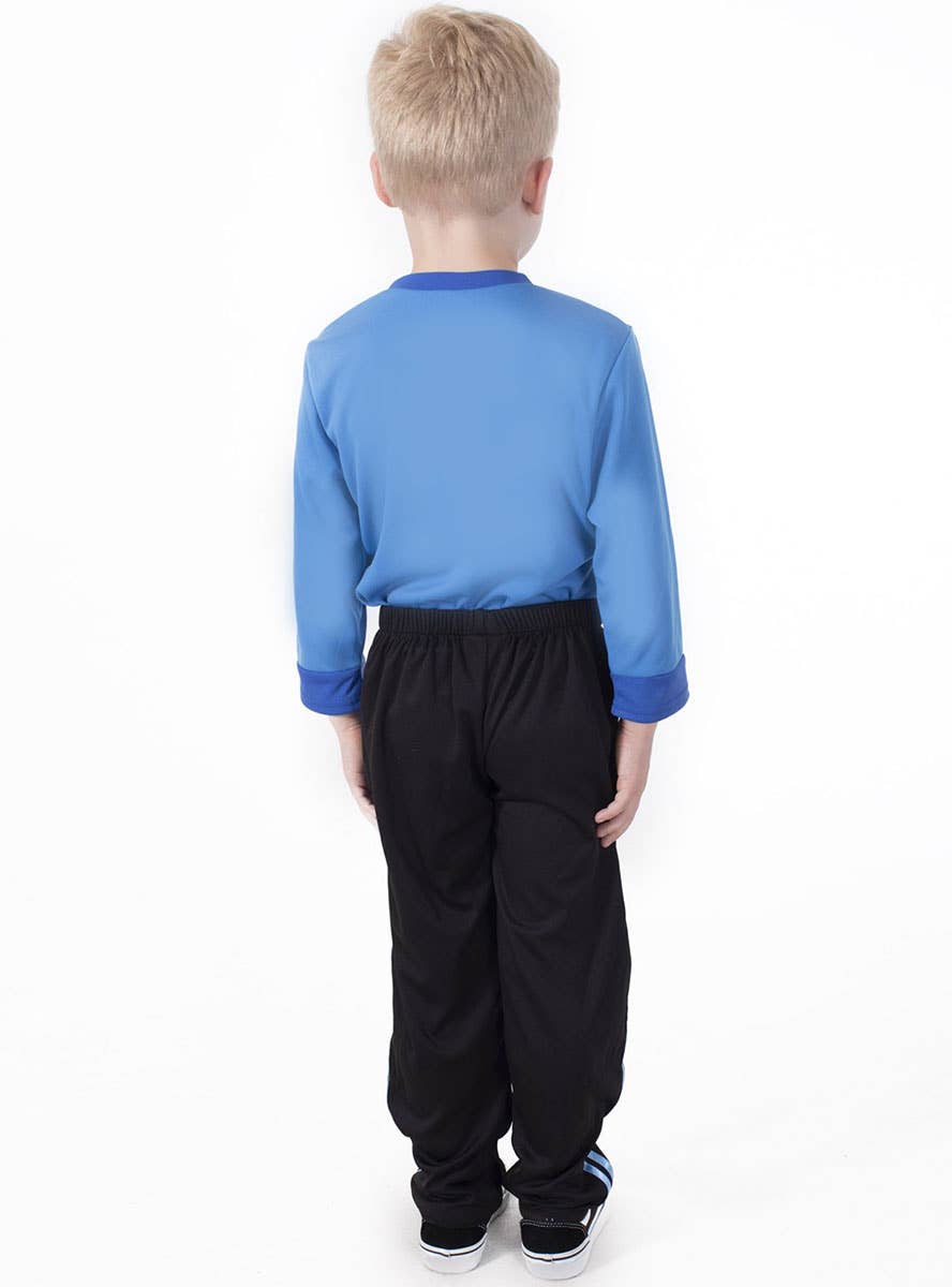 Image of The Wiggles 30th Anniversary Boys Blue Wiggle Costume - Back  Image