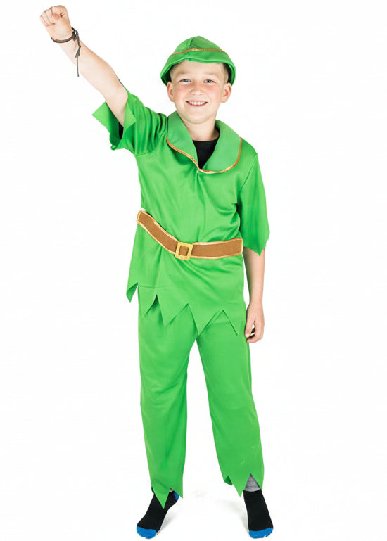 Boys Green Peter Pan Dress Up Costume