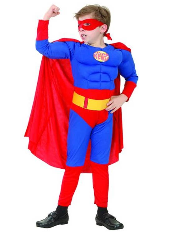 Boys Red and Blue Super Boy Costume Heaven Costumes