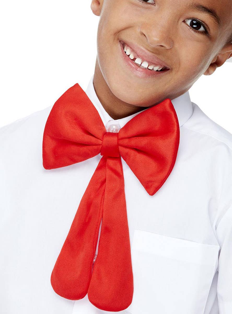 Image of Oversized Red Bow Tie - Main Image