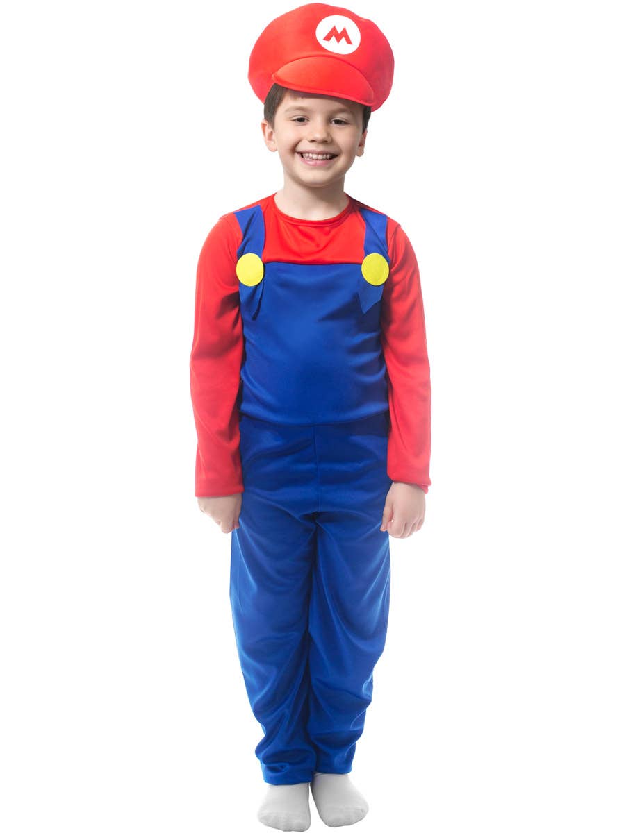 Image of Super Red Plumber Boys Mario Costume