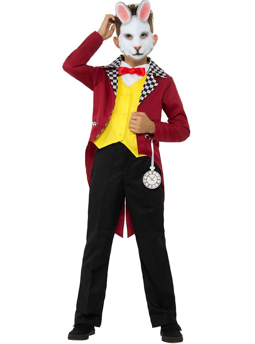 Funny Rabbit Costumes Boys White Rabbit Wonderland Book Week Costume