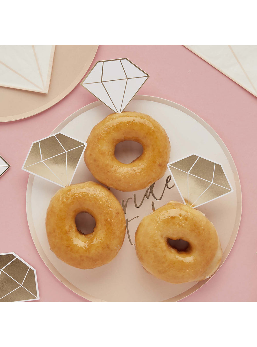 Bride To Be 12.7cm Diamond Shaped Food Picks — Lifestyle Image 2