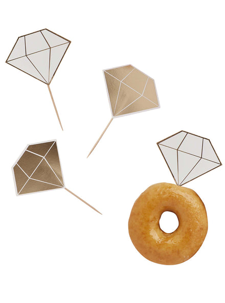 Bride To Be 12.7cm Diamond Shaped Food Picks — Main Image