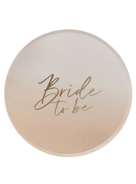 Bride To Be 8 Pack 23cm Bridal Shower Paper Plates – Main Image