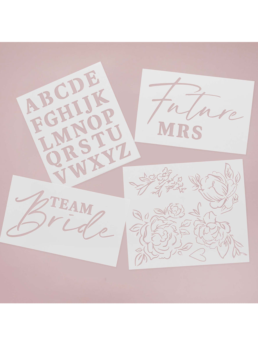 Bride To Be Future Mrs Hens Party Clothing Stencil Kit — Alternative Image