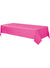 Image of Bright Pink Plastic Table Cover