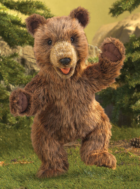 Brown Bear Cub Puppet - Lifestyle Image