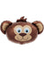 Image of Brown Bear Head Foil Party Balloon