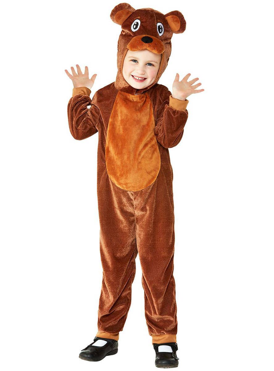 Image of Big Brown Bear Toddler Onesie Costume - Front Image