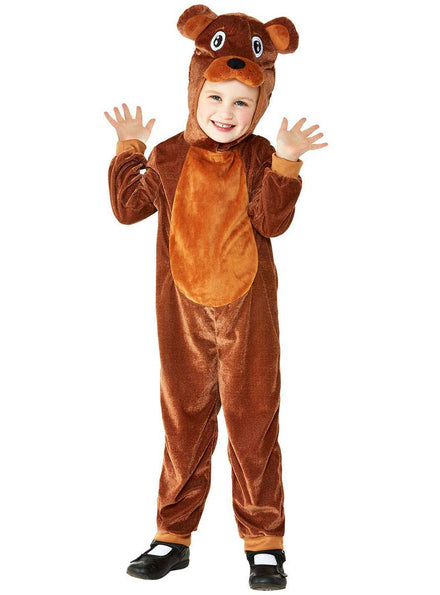 Image of Big Brown Bear Toddler Onesie Costume - Front Image