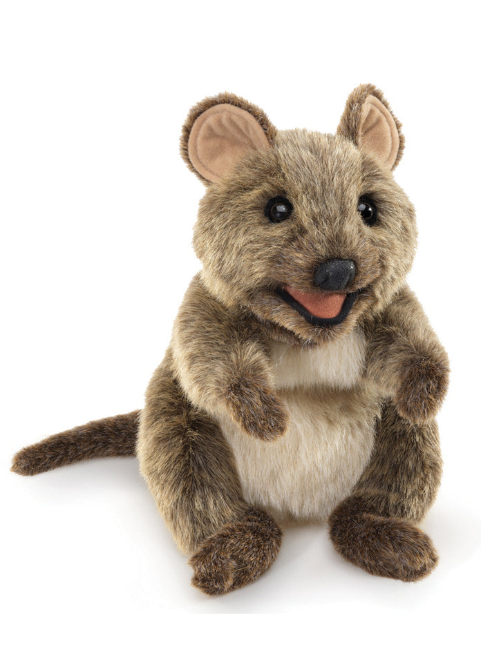 Brown Fluffy Quokka Hand Puppet - Main Image