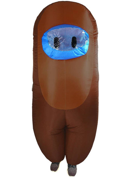 Image of Inflatable Adult's Brown SUS Crewmate Killer Costume