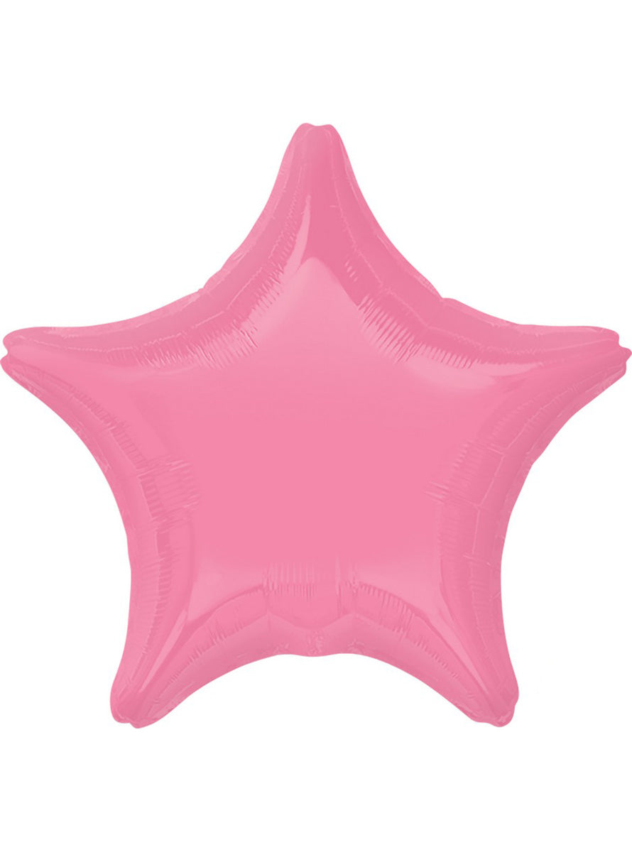 Bubble Gum Pink Foil 45cm Star Balloon - Main Image