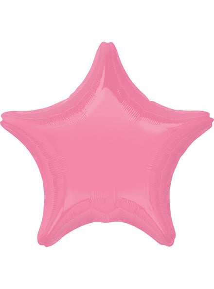 Bubble Gum Pink Foil 45cm Star Balloon - Main Image