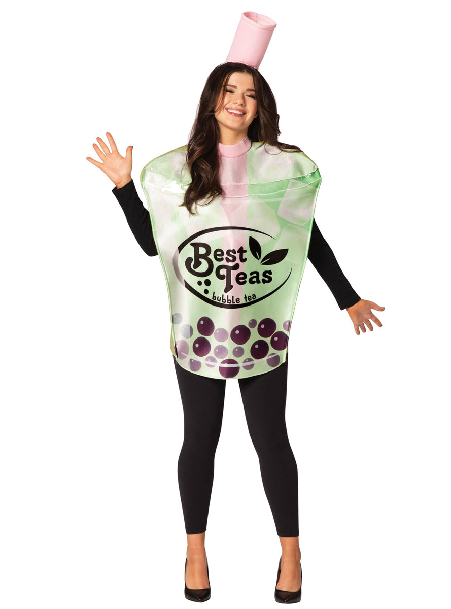 Bubble Tea Novelty Adults Drink Costume - Main Image