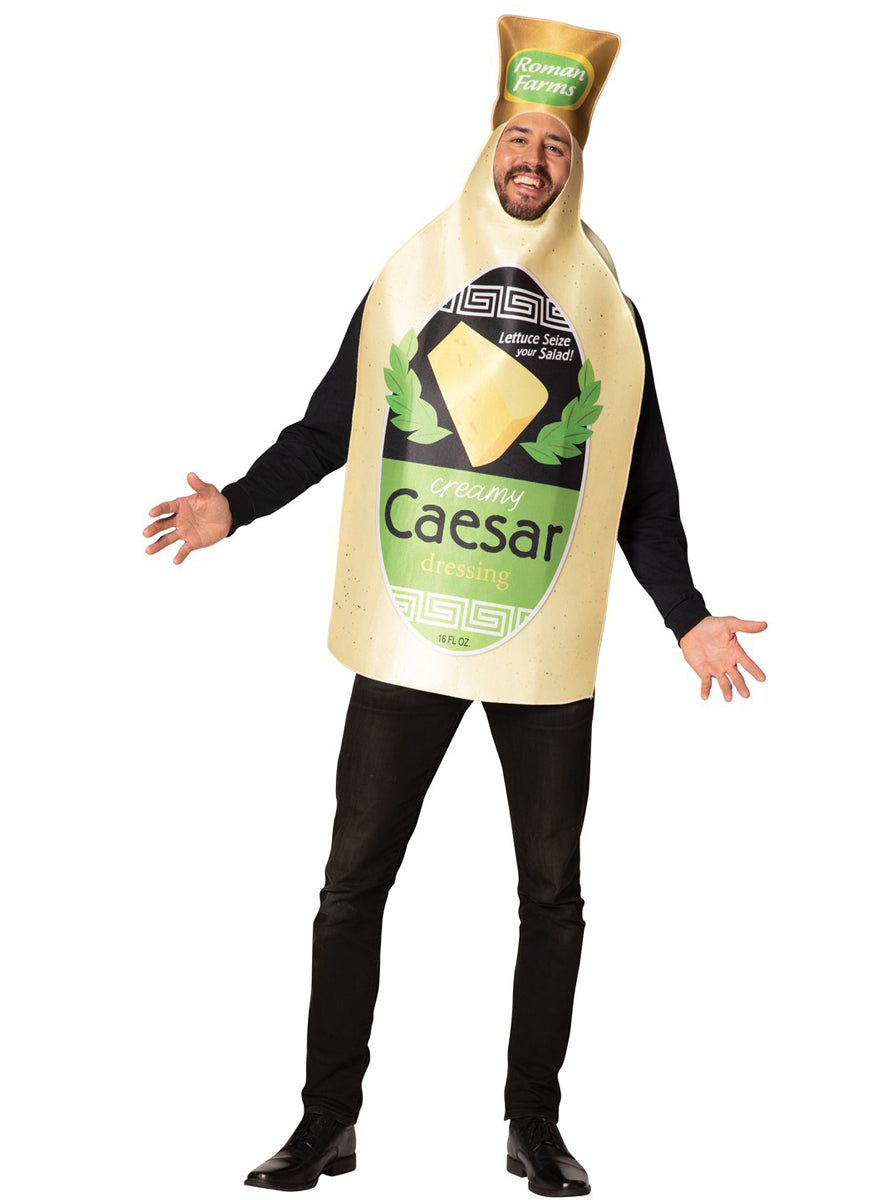 Caesar Salad Dressing Bottle Novelty Adults Costume - Main Image