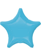 Caribbean Blue Foil 45cm Star Balloon - Main Image