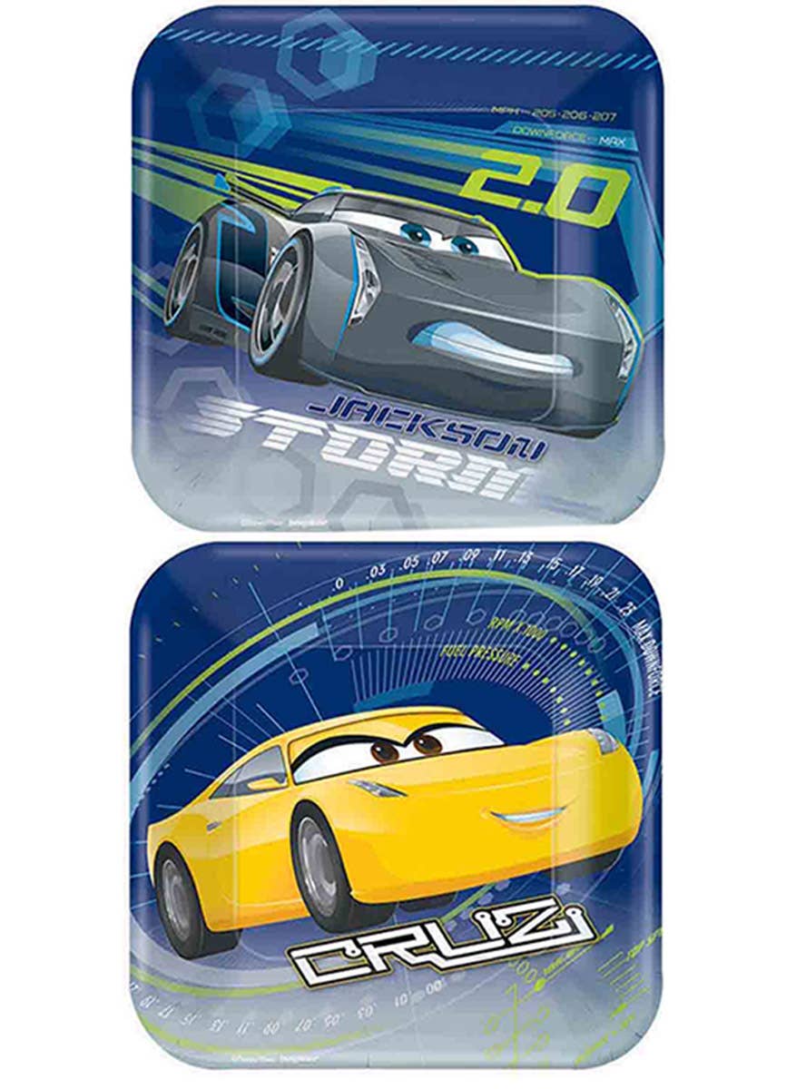 17cm Cars Pack of 8 Paper Plates | Party Supplies
