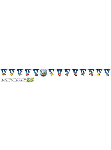 Image Of Cars Add An Age Jumbo Happy Birthday Banner