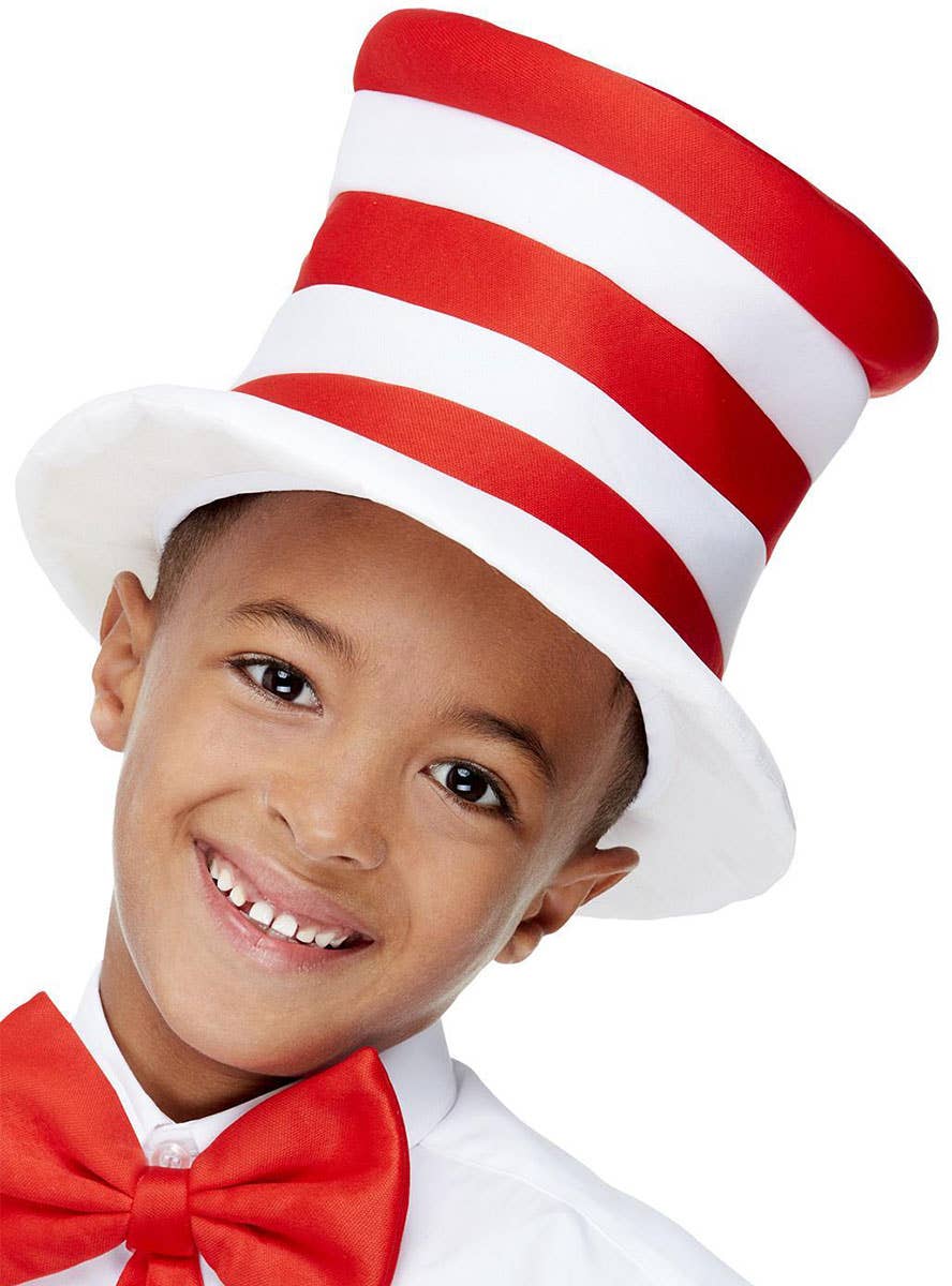 Image of Cat In The Hat Kids Striped Costume Hat - Main Image