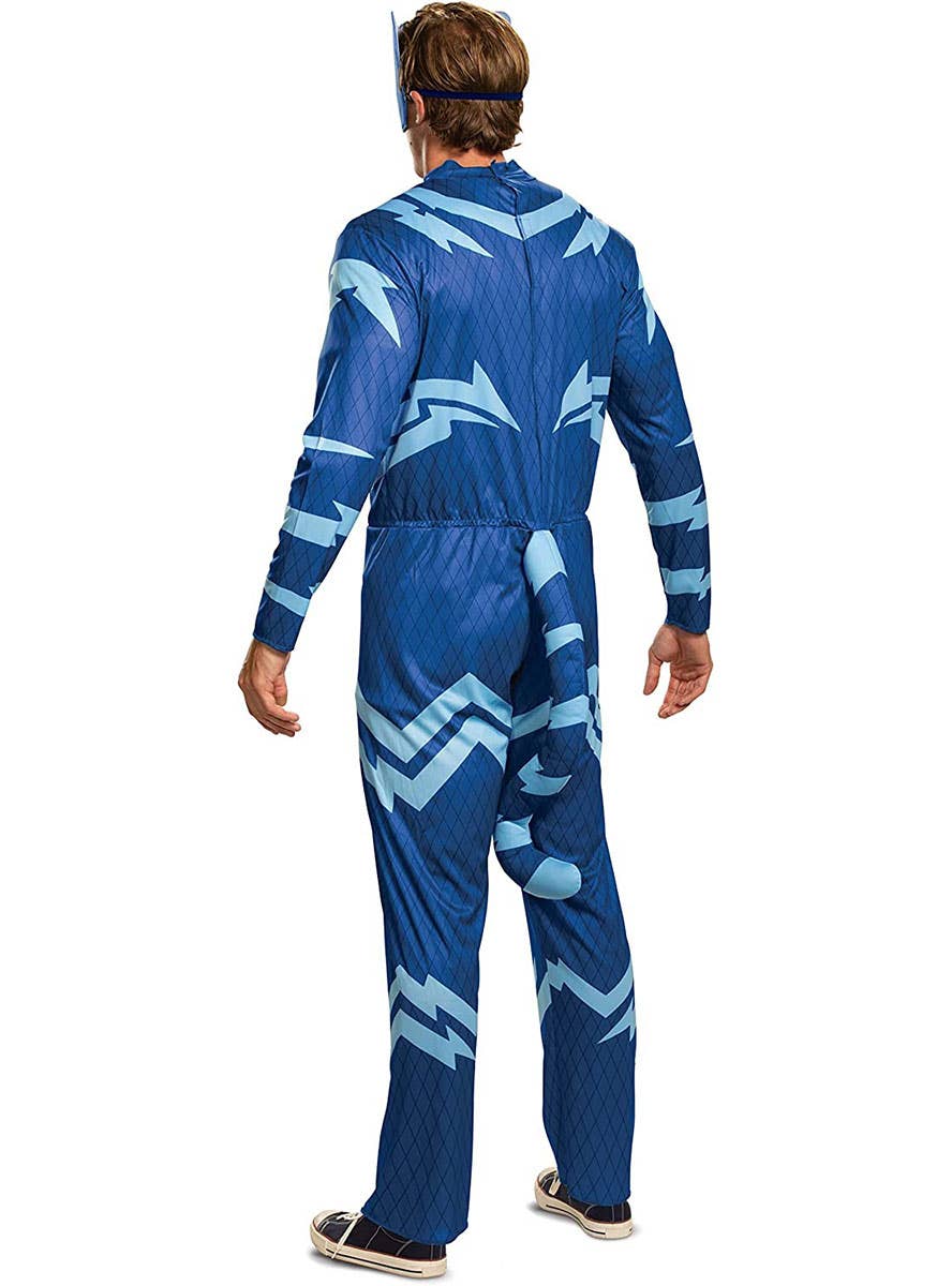 Image of PJ Masks Men's Licensed Blue Catboy Costume - Back View