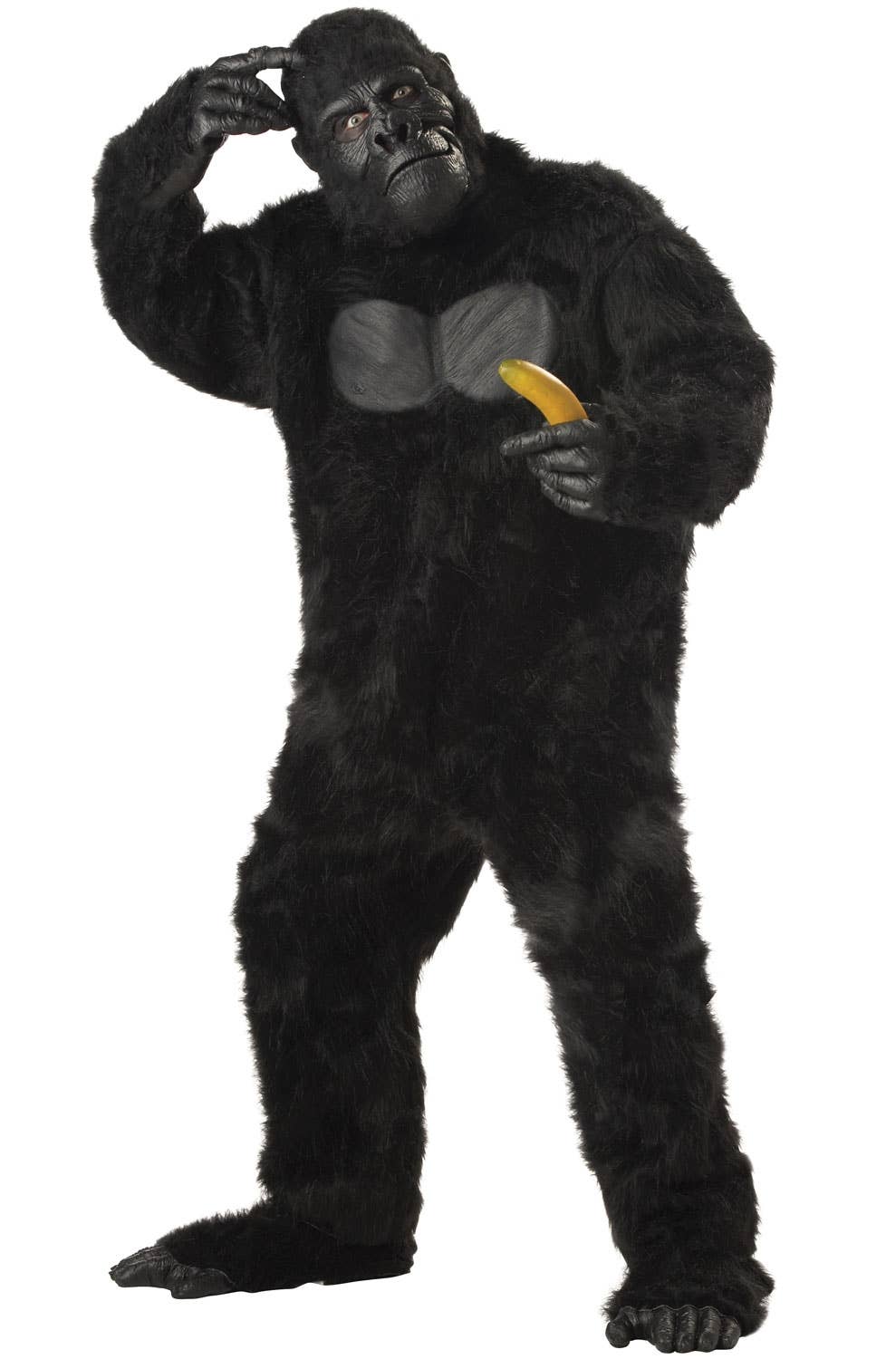 King Kong Black Fur Gorilla Adult's Costume Main Image