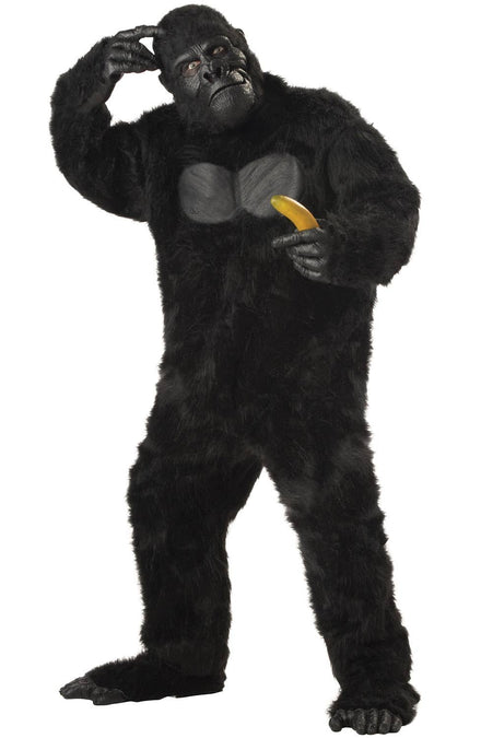 King Kong Black Fur Gorilla Adult's Costume Main Image