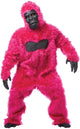 Adult's Funny Hot Pink Deluxe Gorilla Suit Costume Main Image