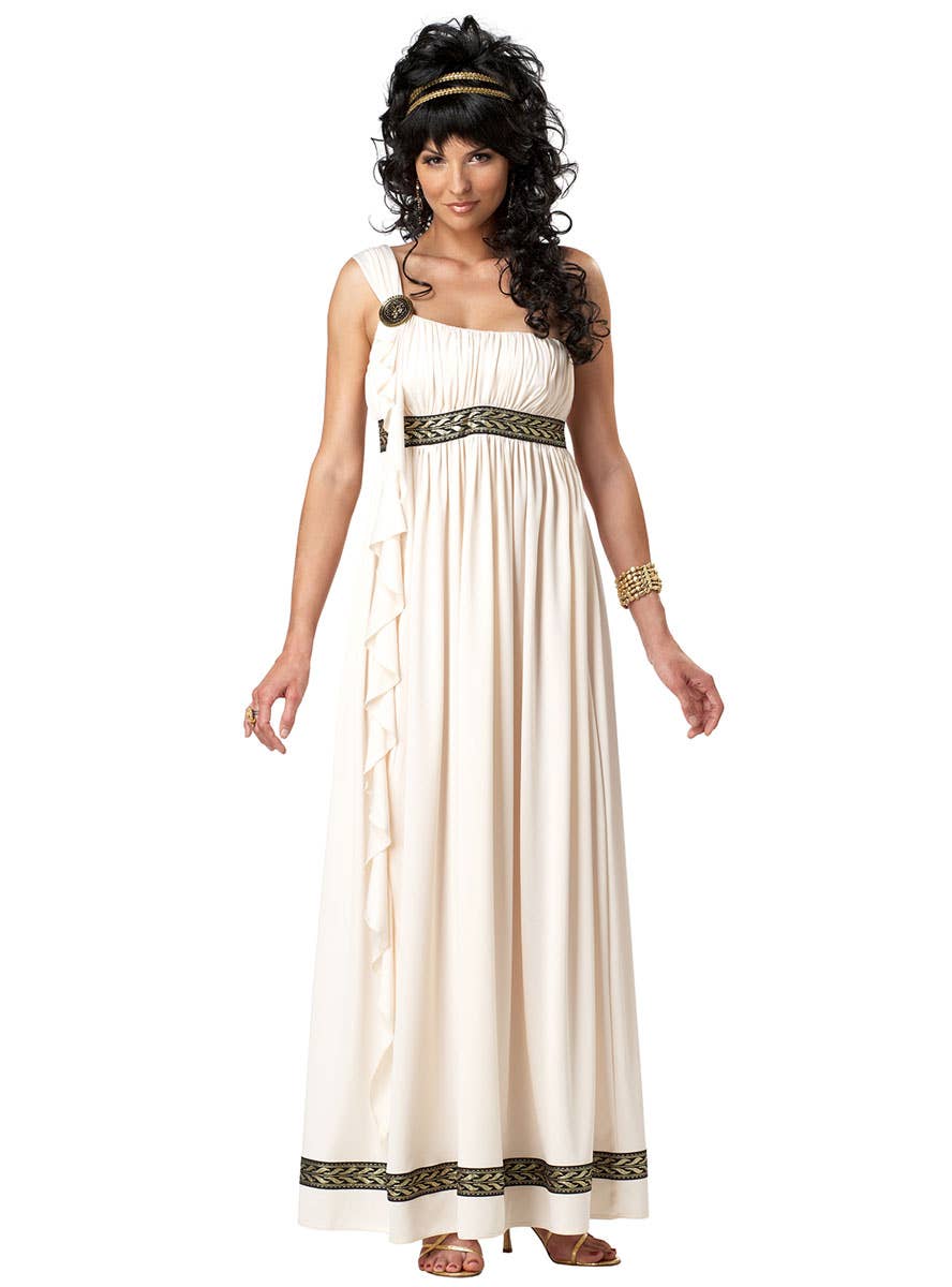 Olympic Goddess  Ancient Roman Toga Womens Costume Main Image