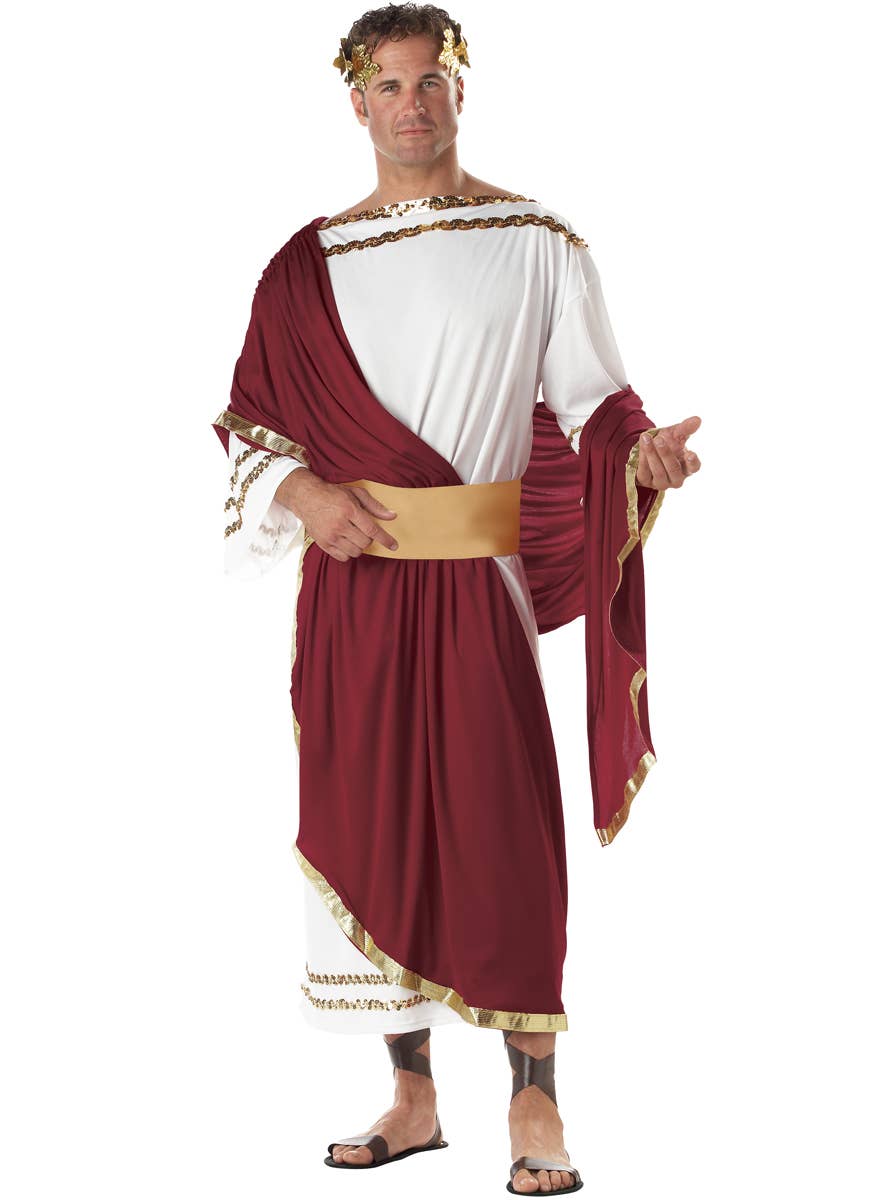 Emperor Caesar Men's Roman Toga Costume Main Image