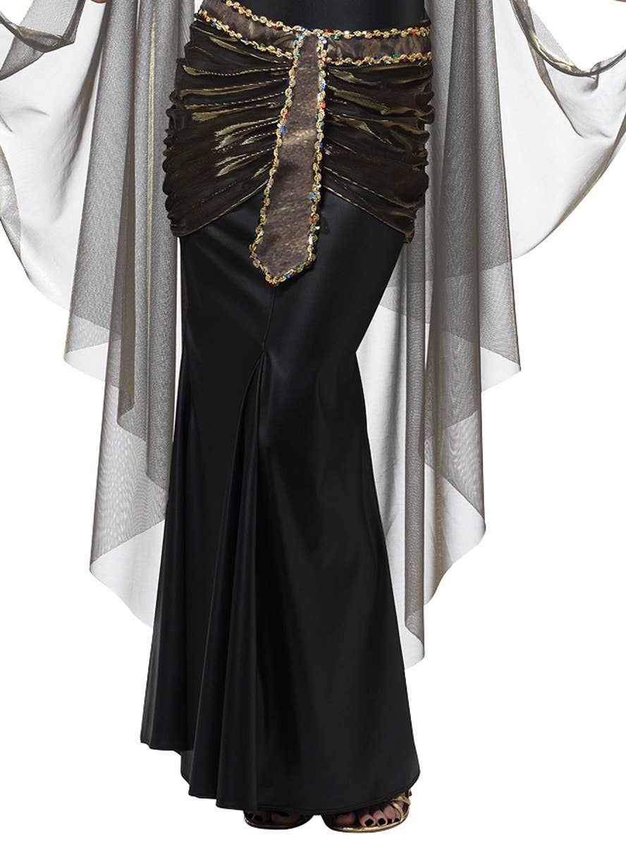 Black and Gold Long Egyptian Costume Dress | Womens Cleopatra Costume Black and Gold Long Egyptian Costume Dress | Womens Cleopatra Costume