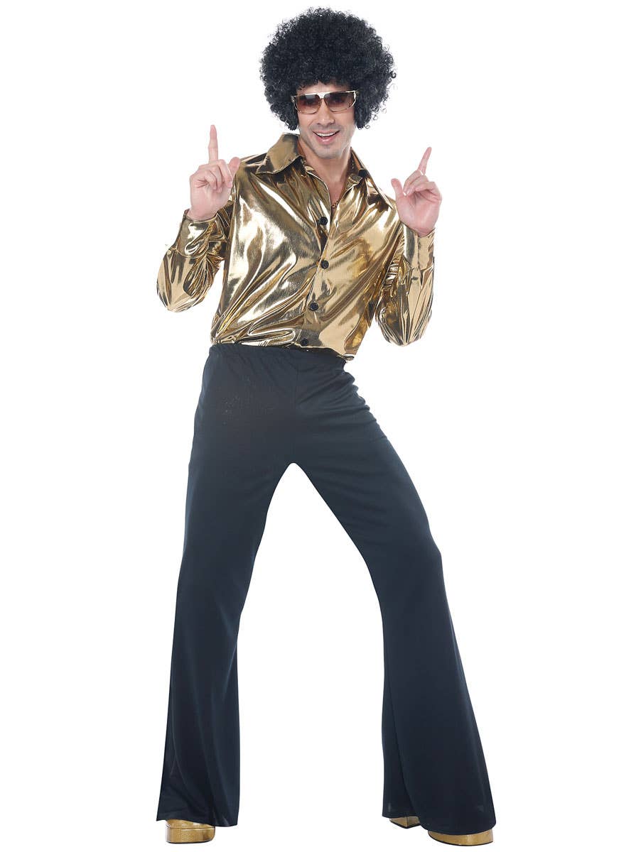 Gold King Men's 70s Disco Costume - Main Image